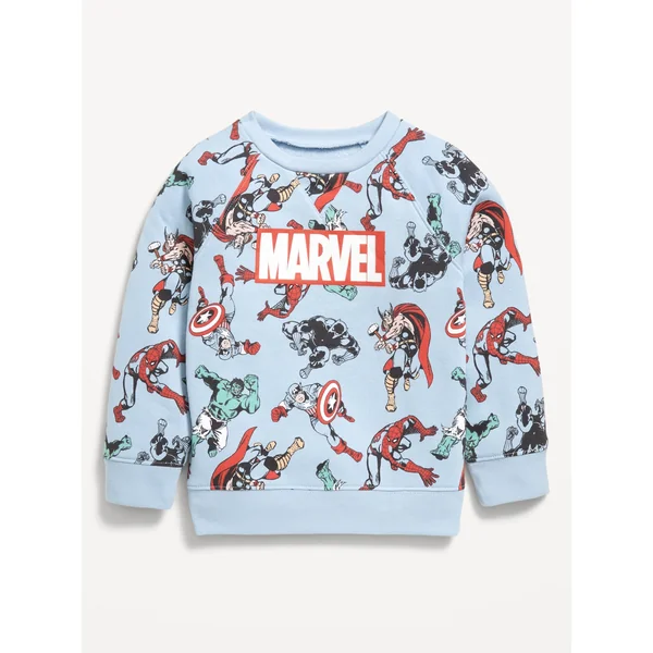 Marvel™ Unisex Graphic Sweatshirt for Toddler - Powder Blue