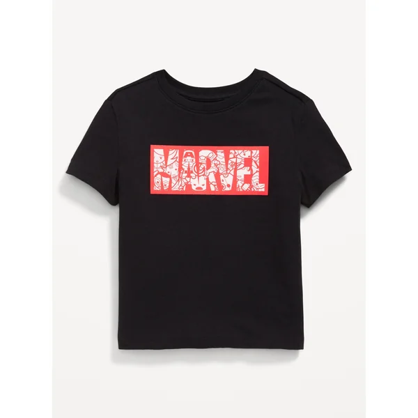 Marvel™ Unisex Graphic T-Shirt for Toddler - Black Jack