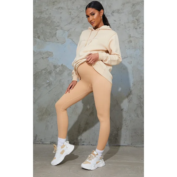 Maternity Camel Snatched Ribbed Leggings