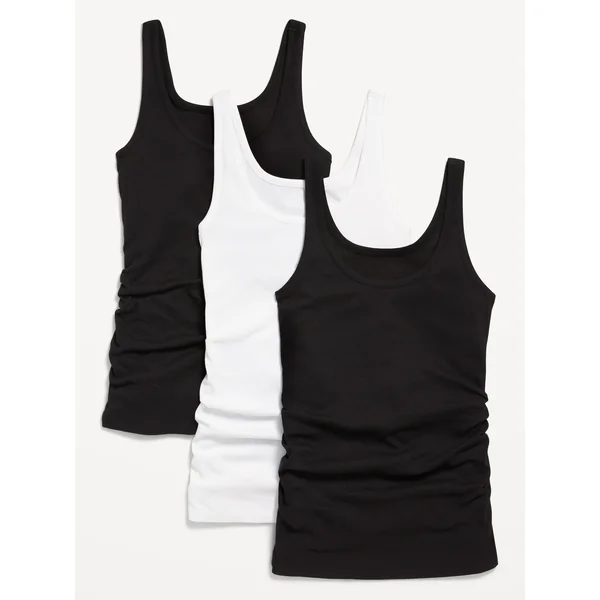 Maternity First Layer Rib-Knit Tank Top 3-Pack - Multi Pack