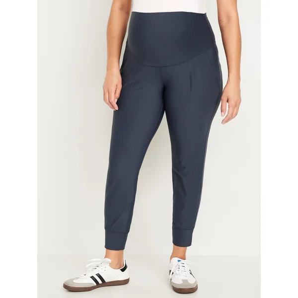 Maternity Full-Panel PowerSoft Jogger - DUSK NAVY