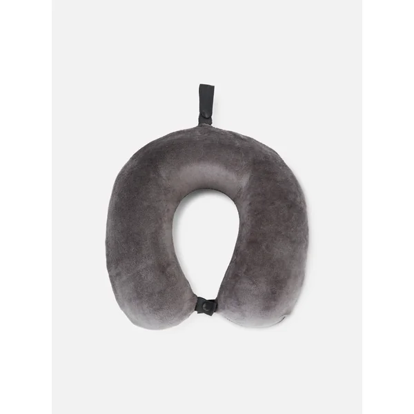 Memory Foam Travel Pillow - Charcoal