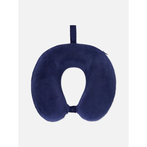 Memory Foam Travel Pillow - Navy