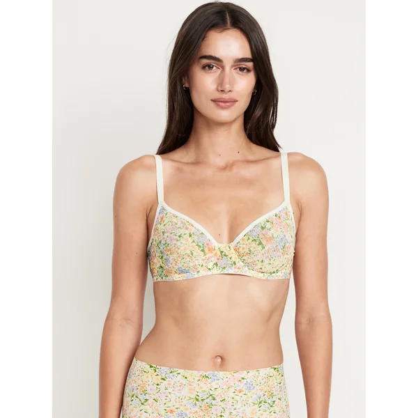Mesh Balconette Bra - Ditsy Floral