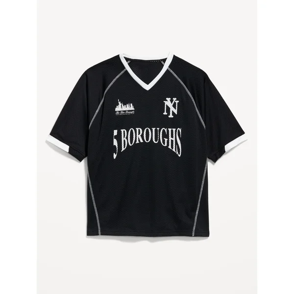 Mesh Graphic T-Shirt - 5 Boroughs