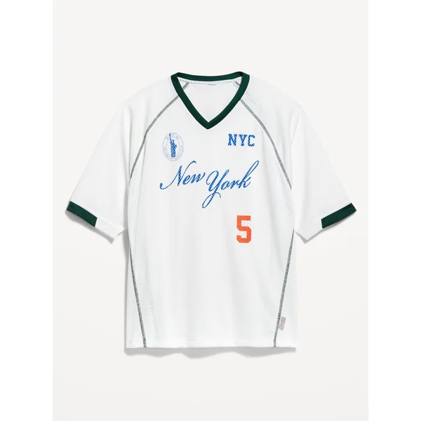 Mesh Graphic T-Shirt - New York