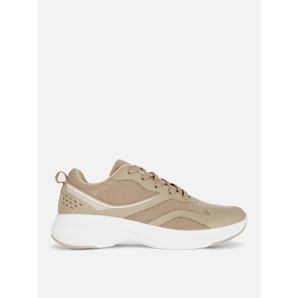 Mesh Low-Top Sneakers - Mocha