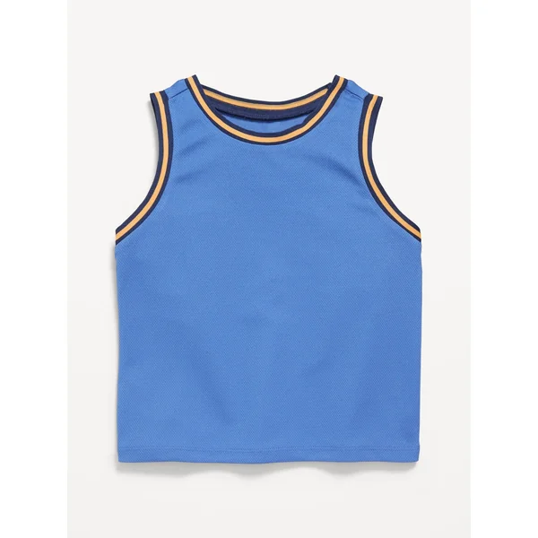 Mesh Tank Top for Toddler Boys - Laundered Blue