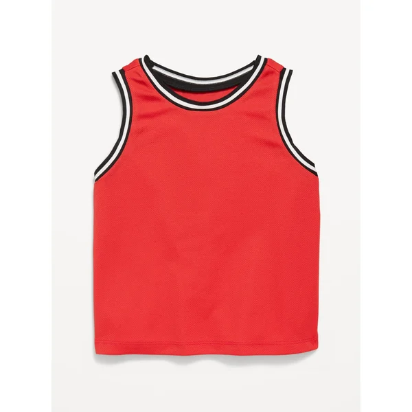Mesh Tank Top for Toddler Boys - Red