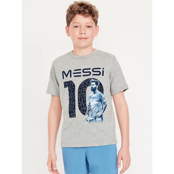 Messi™ Graphic T-Shirt for Boys - Gray