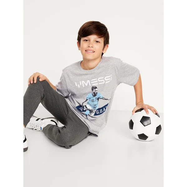Messi™ Graphic T-Shirt for Boys - Light Heather Gray