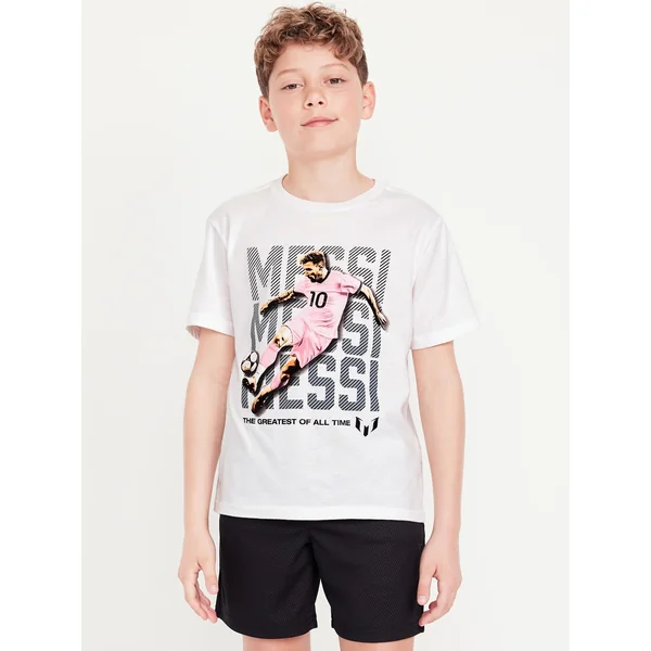 Messi™ Graphic T-Shirt for Boys - White Lilies