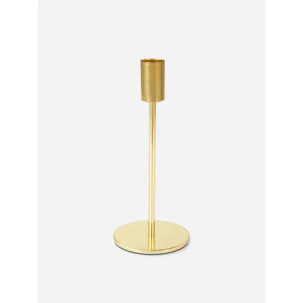 Metal Dinner Candle Holder - Gold