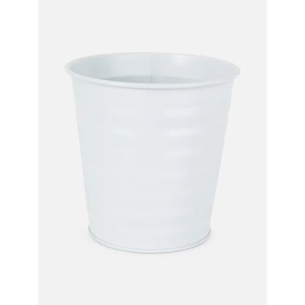 Metal Plant Pot - Cream