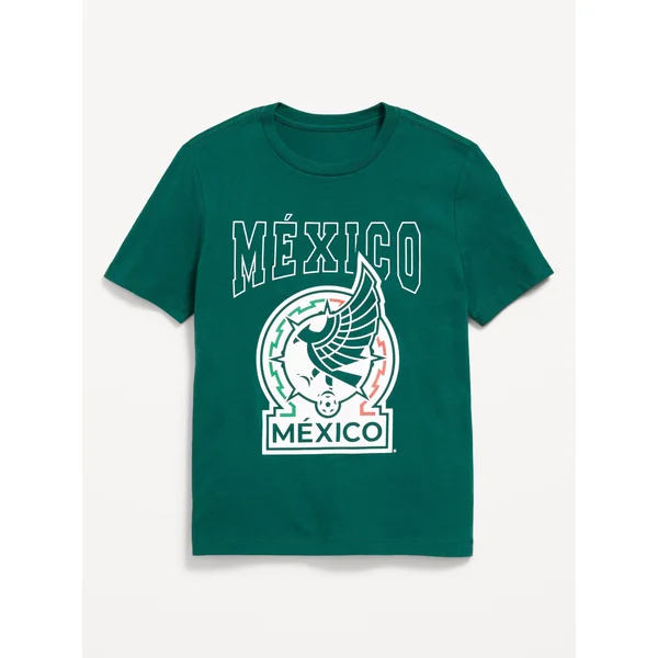Mexico National Team® Gender-Neutral Graphic T-Shirt for Kids - Plant Life