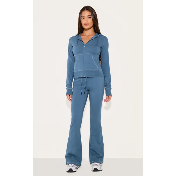 Midnight Blue Low Rise Skinny Flare Pants