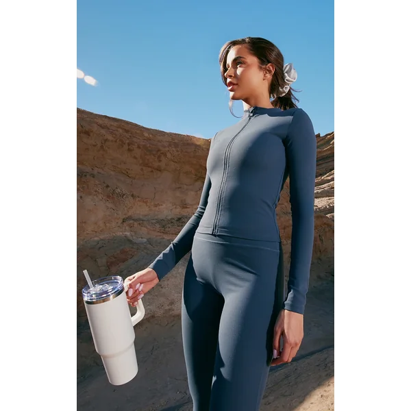 Midnight Blue Sculpt Jacket