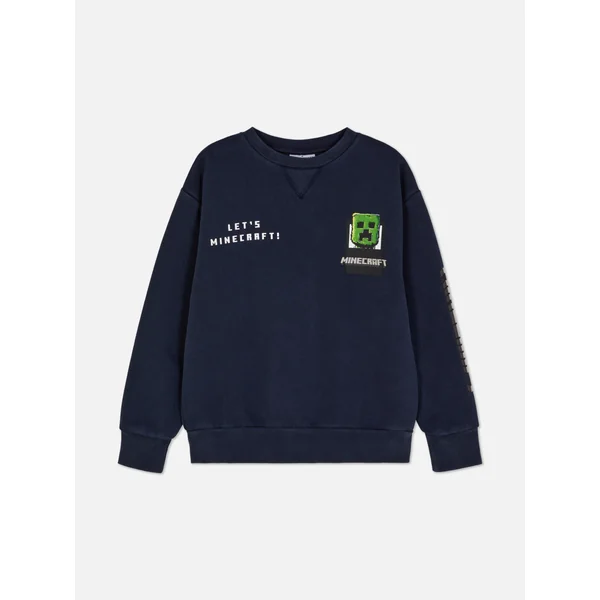Minecraft Creeper Sweatshirt - Navy