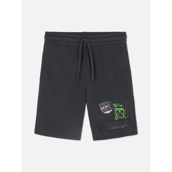 Minecraft Drawstring Shorts - Slate
