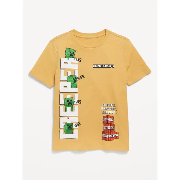 Minecraft™ Gender-Neutral Graphic T-Shirt for Kids - SANDSTORM