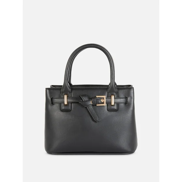 Mini Belted Tote - Black