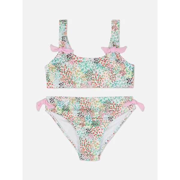 Mini Floral Bow Bikini - Multi