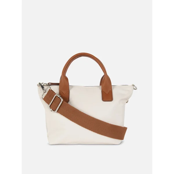 Mini PU Tote Bag - Ivory