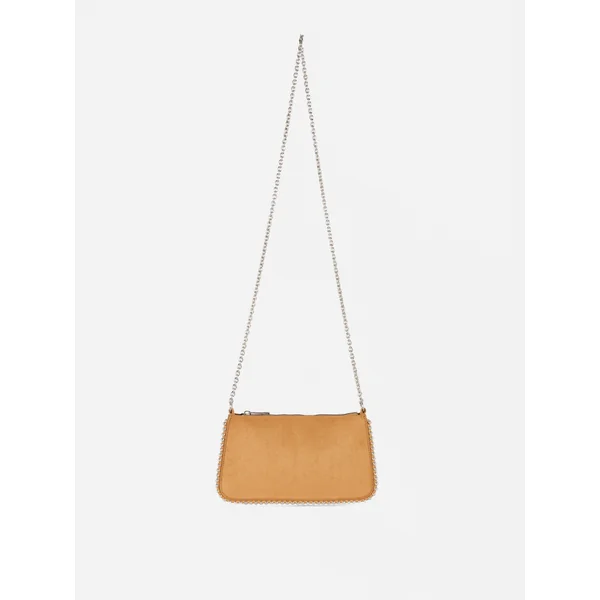 Mini Studded Crossbody Bag - Tan