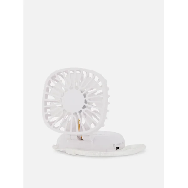 Mini Travel Fan - White