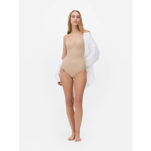Molded Shapewear Bodysuit - Taupe