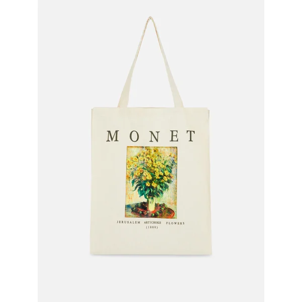 Monet Canvas Tote - Natural