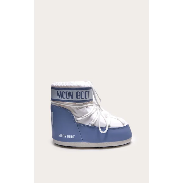 MOON BOOT Grey and White Icon Low