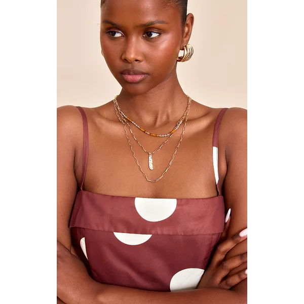 Multi Bead Multi Chain Necklace