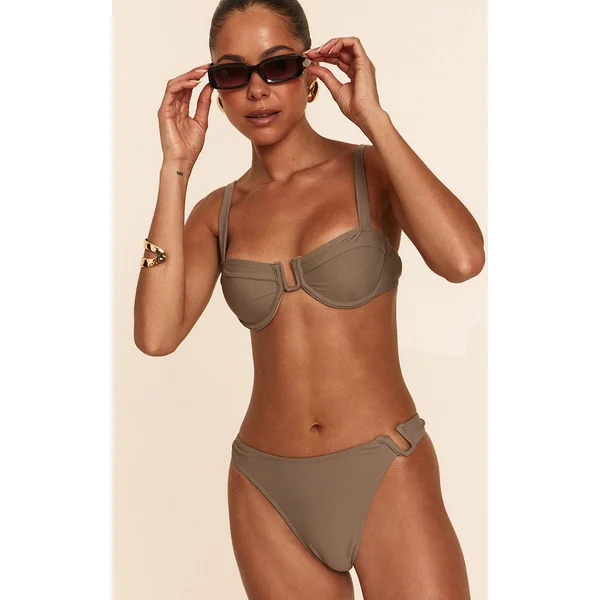 Mushroom U Bar Underwired Bikini Top