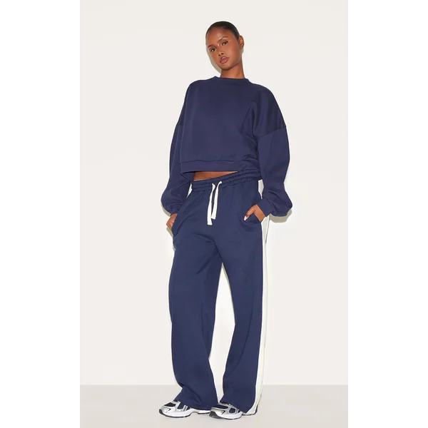 Navy Premium Boxy Sweatshirt