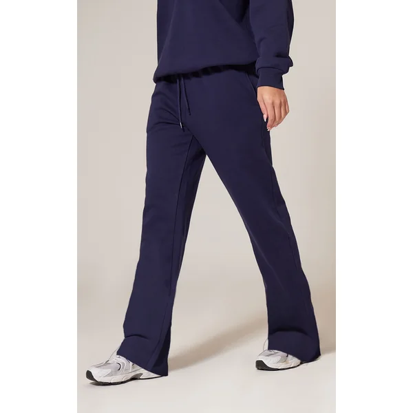 Navy Premium Wide Leg Sweat Sweatpants