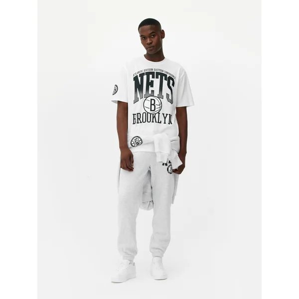 NBA Brooklyn Nets Graphic T-Shirt - Ivory