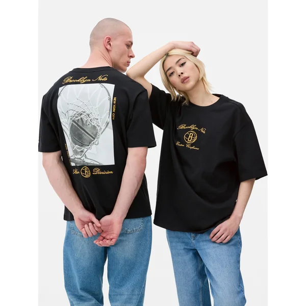 NBA Brooklyn Nets T-Shirt - Charcoal