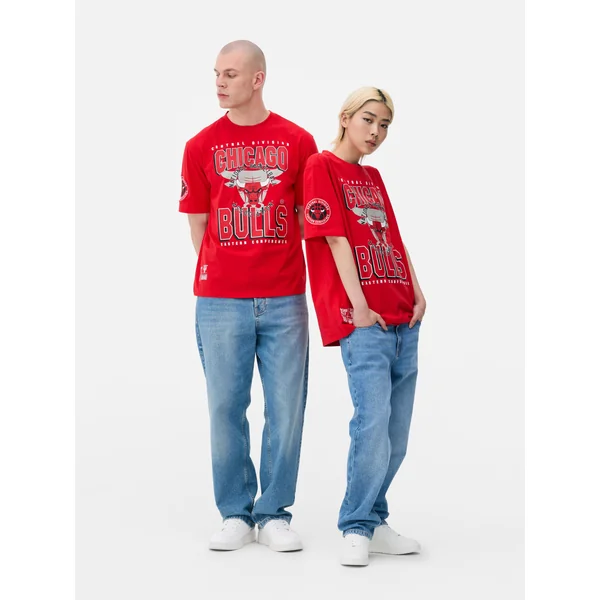 NBA Chicago Bulls Graphic T-Shirt - Red