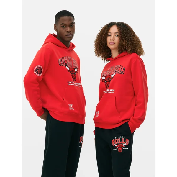 NBA Chicago Bulls Logo Hoodie - Red