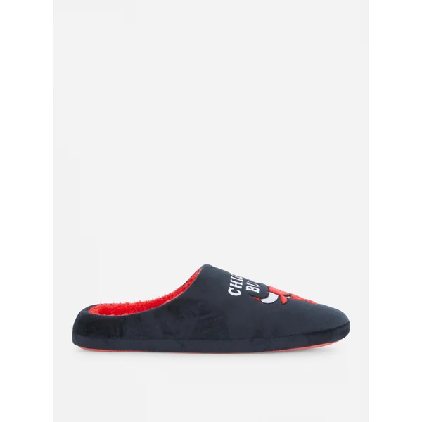 NBA Chicago Bulls Slippers - Black