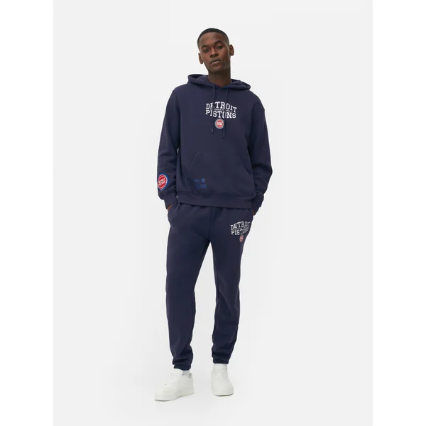 NBA Detroit Pistons Drawstring Hoodie - Navy