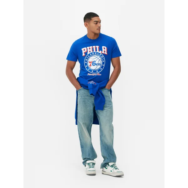 NBA Philadelphia 76ers Graphic T-Shirt - Blue