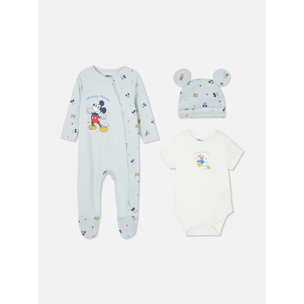 Newborn Disney Mickey Mouse Romper Set - Blue