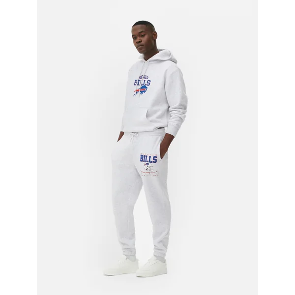 NFL Buffalo Bills Cuffed Joggers - Gray Heather
