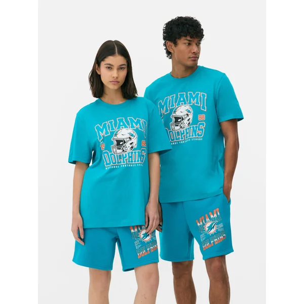 NFL Miami Dolphins Graphic T-Shirt - Turquoise
