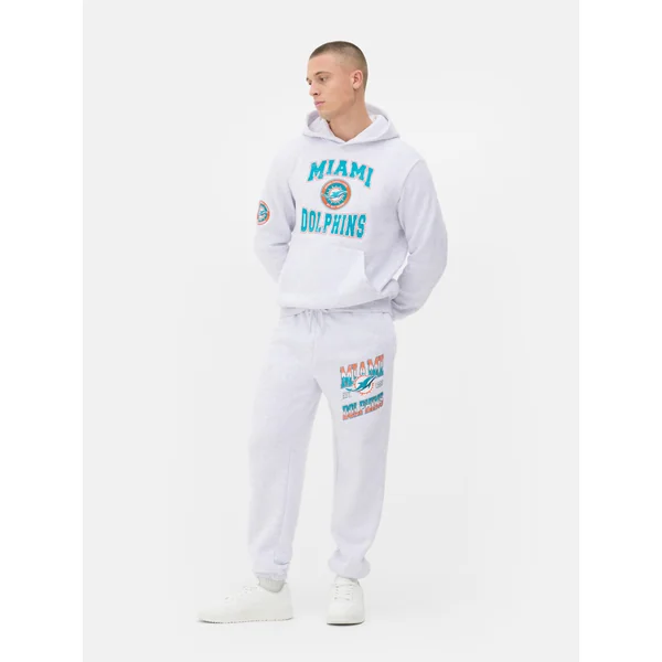 NFL Miami Dolphins Joggers - Gray Heather