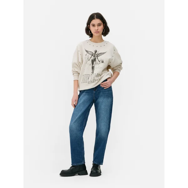 Nirvana Graphic Sweatshirt - Gray