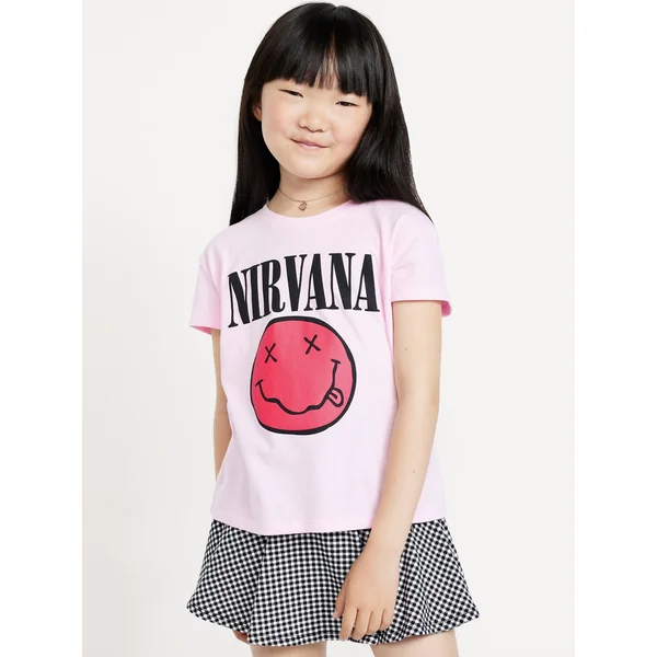 Nirvana™ Graphic T-Shirt for Girls - Oleander