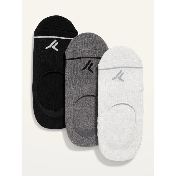No-Show Athletic Socks 3-Pack for Women - Gray Combo